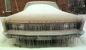 Icy car